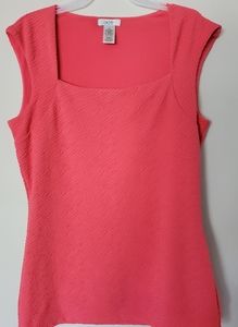 Cache size S square neck dress blouse